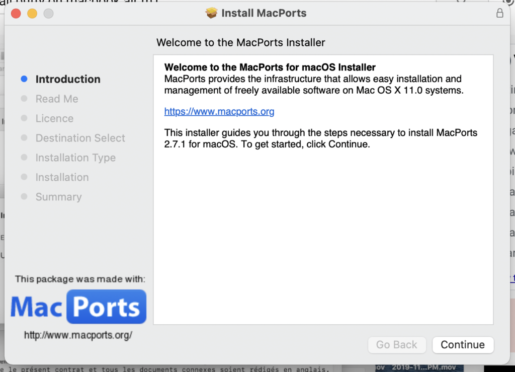 Install MacPorts