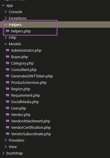 create new helpers file