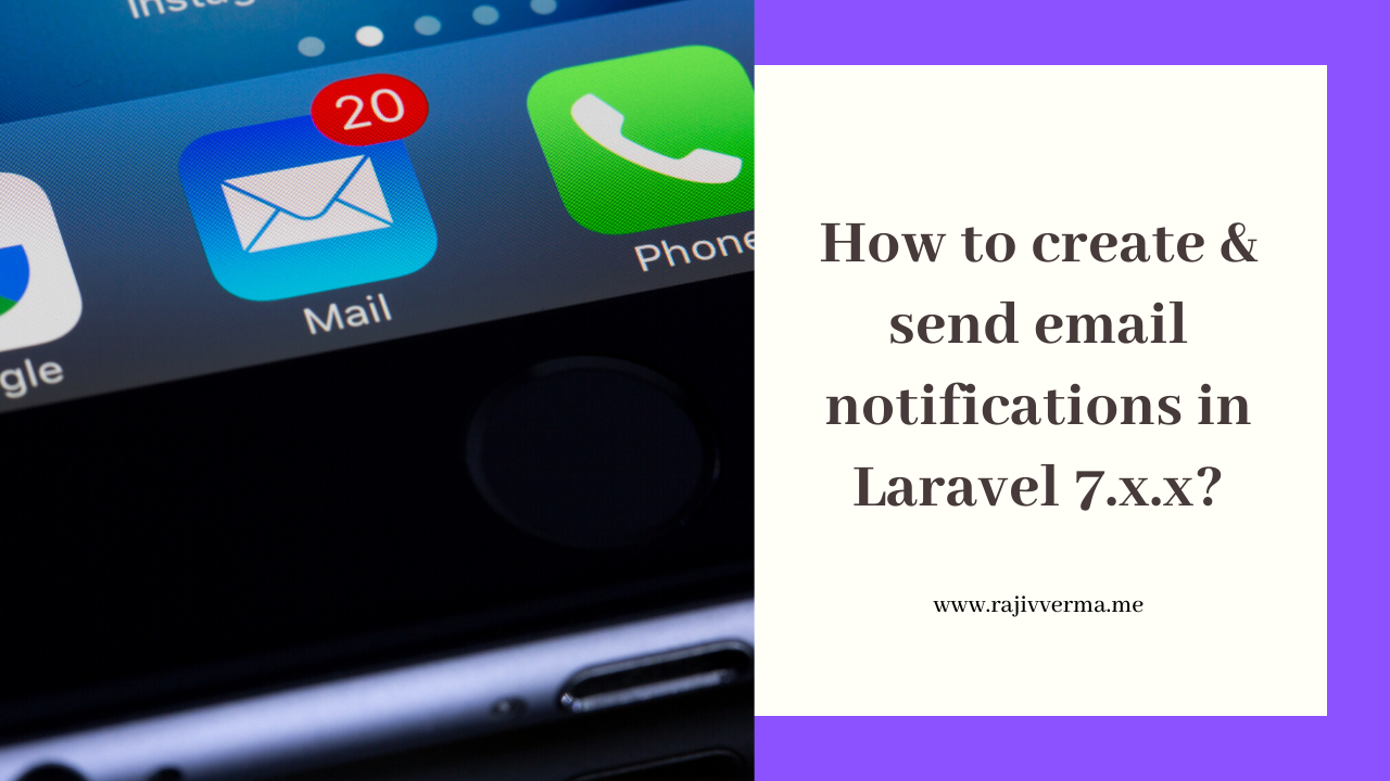 how to send notifications in laravel 7