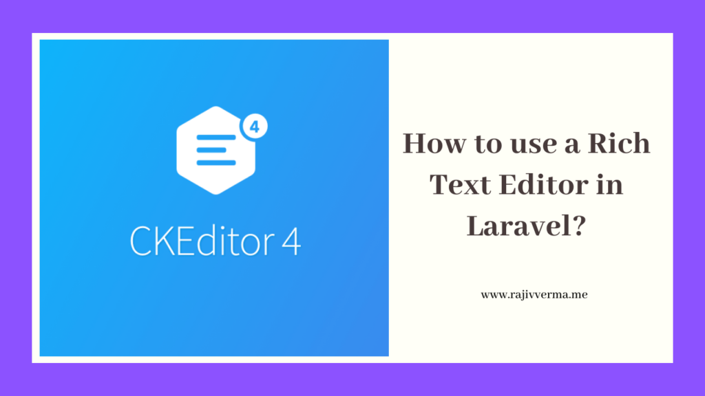 rich text editor laravel
