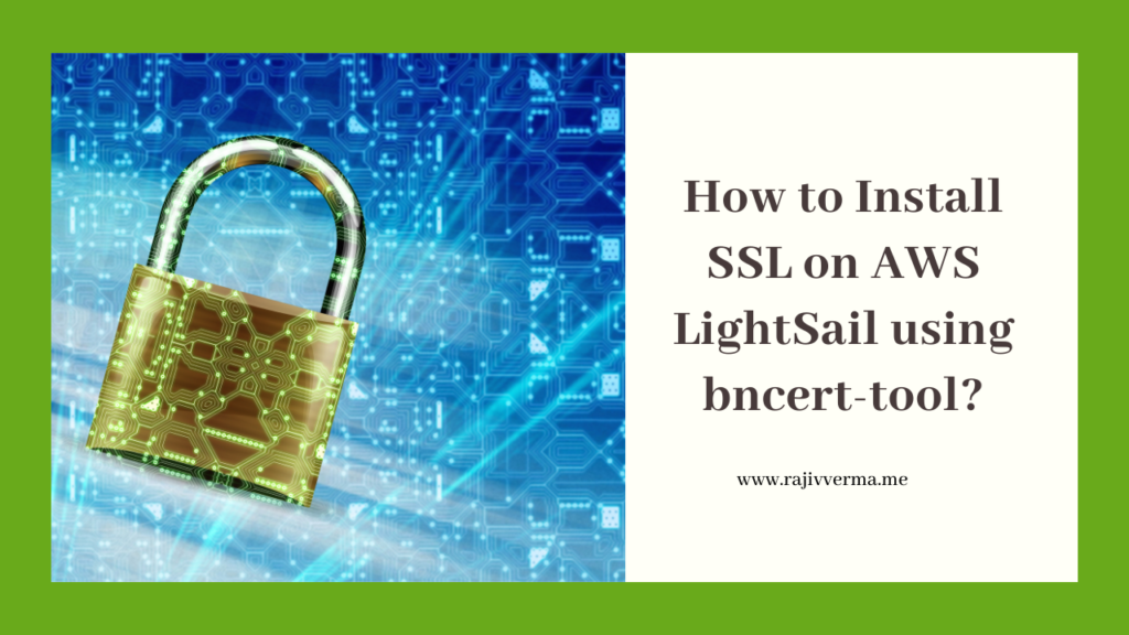 How To Install SSL on AWS LightSail