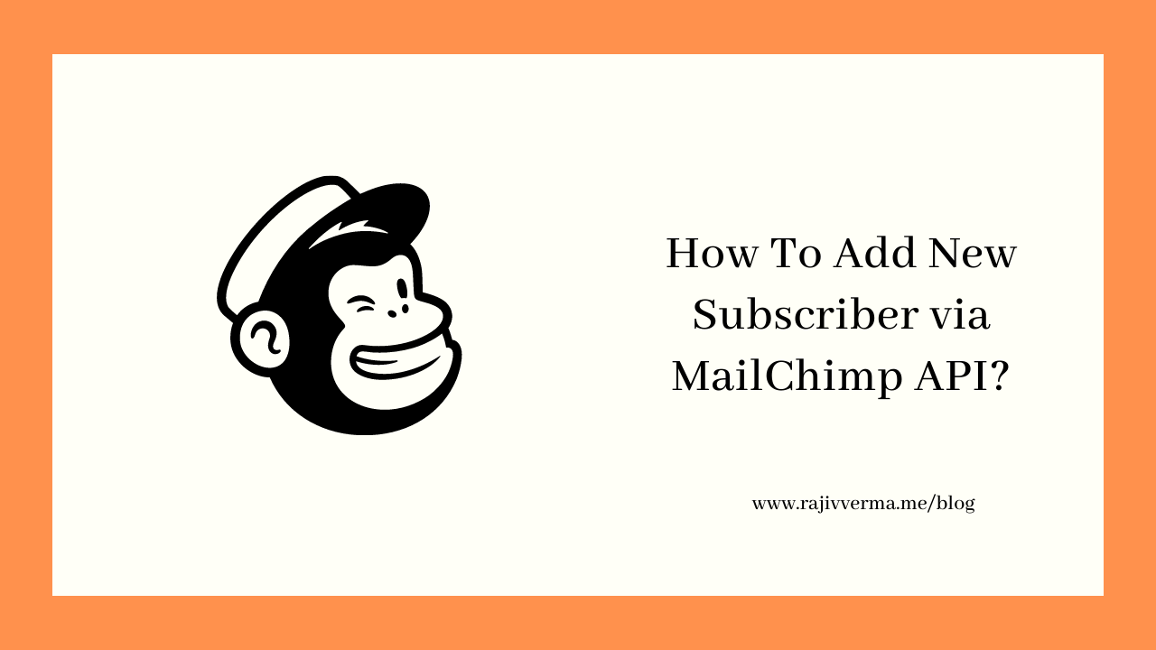 How To Add New Contact via MailChimp API
